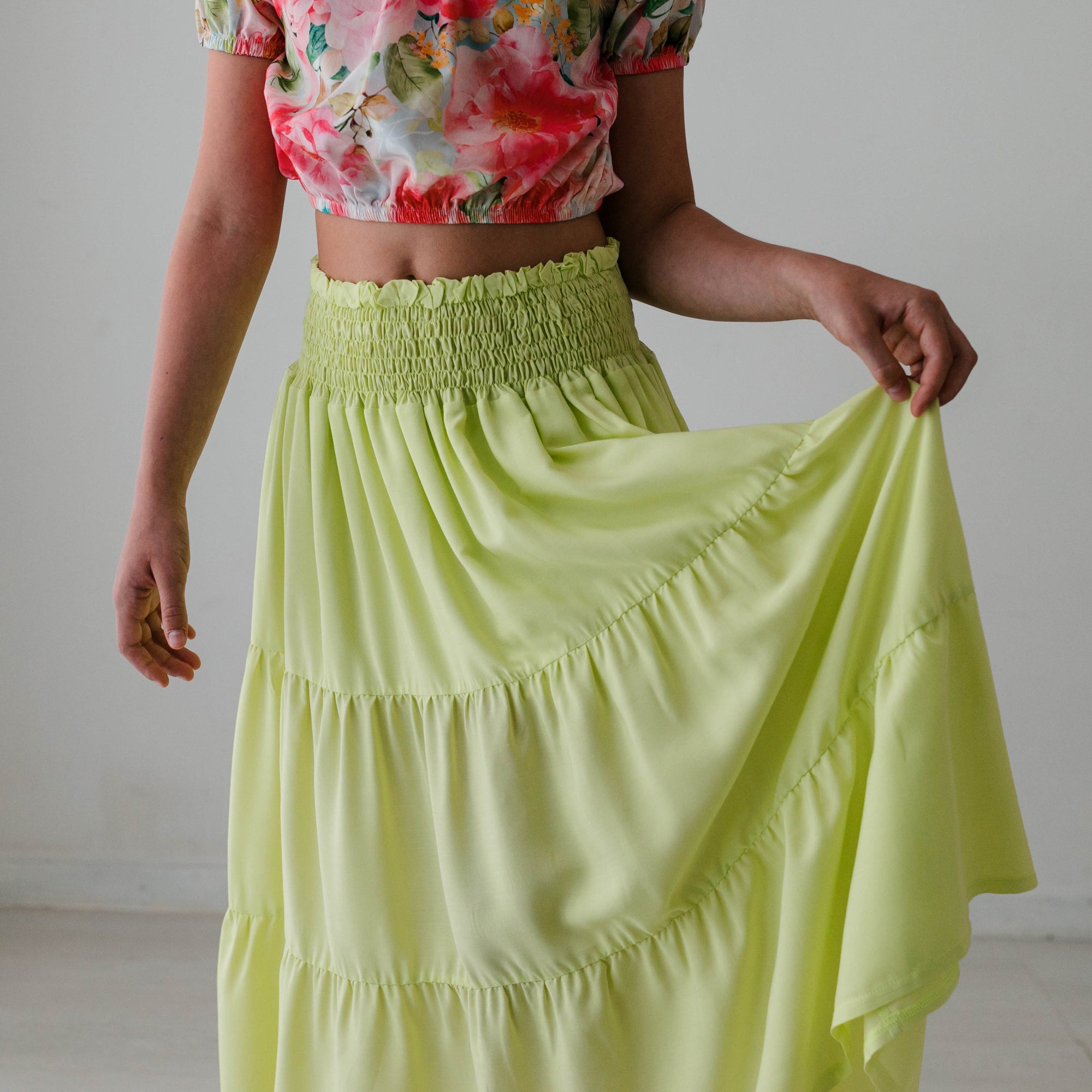 LONG VISCOSE SKIRT