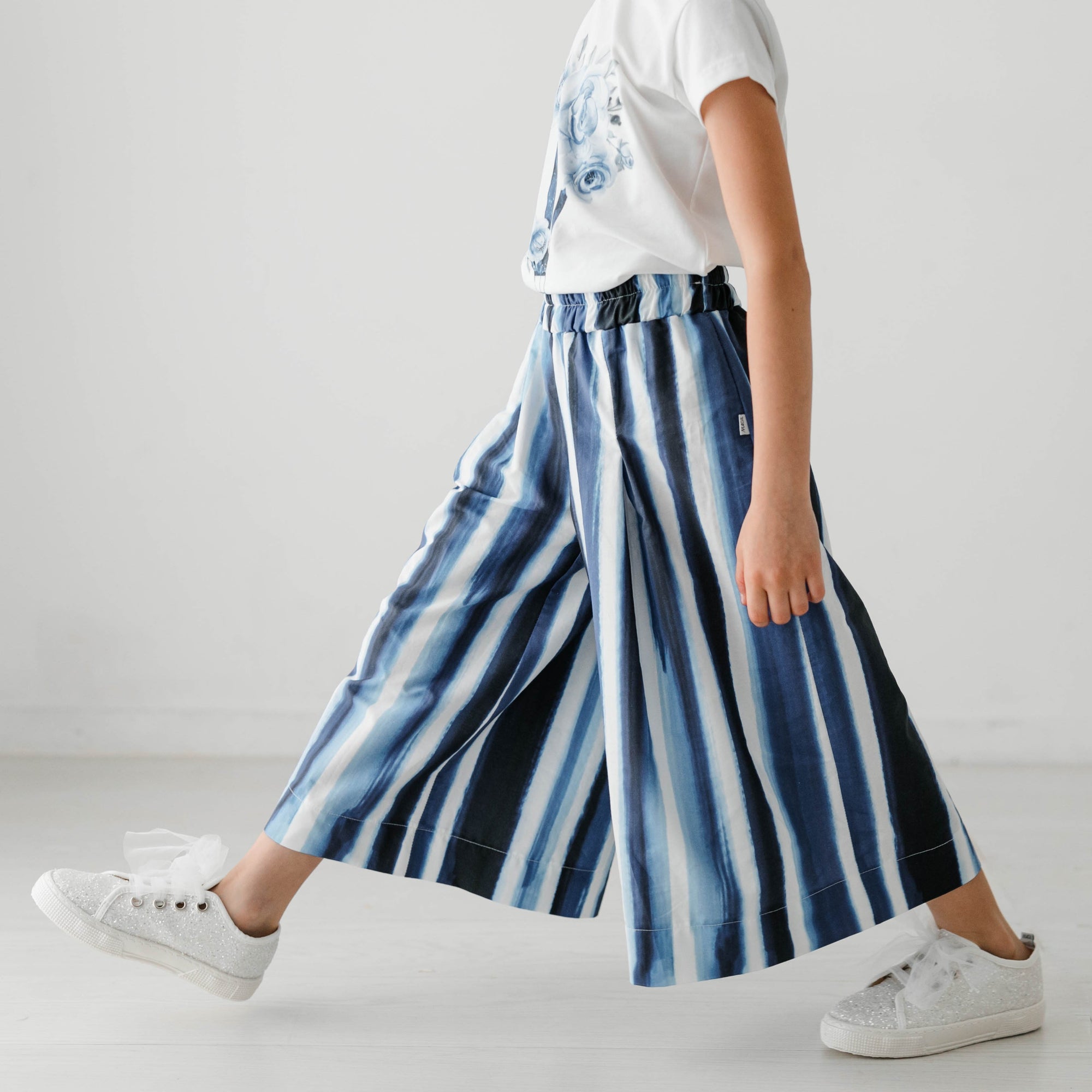 WIDE-LEG COTTON PANTS