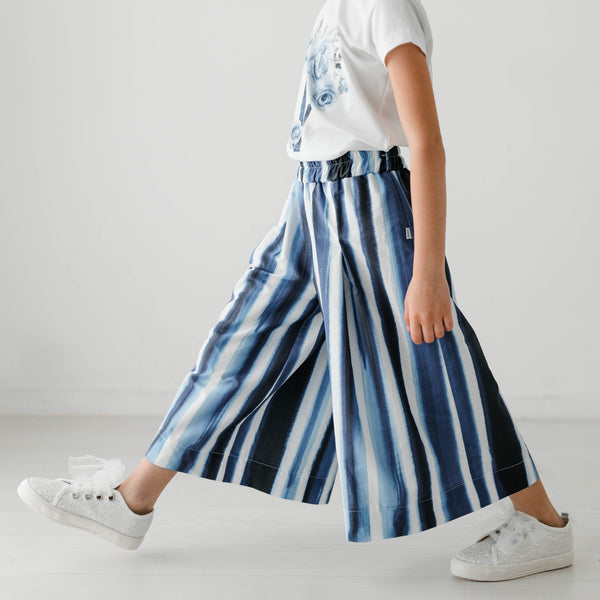 WIDE-LEG COTTON PANTS