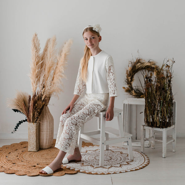 LACE FLARED PANTS