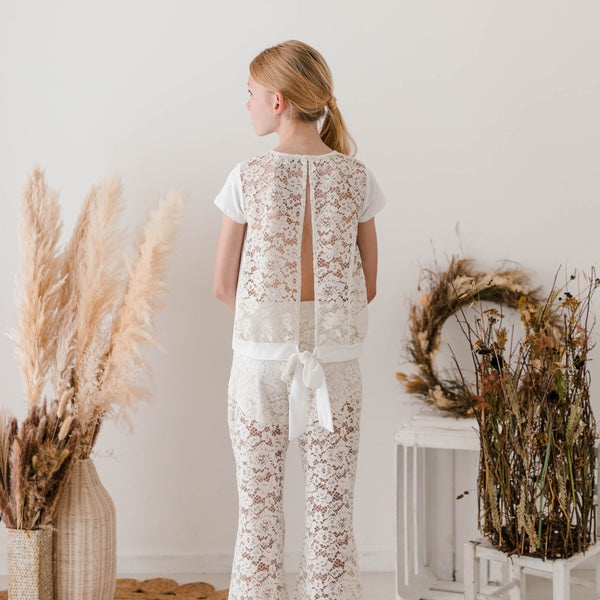 LACE FLARED PANTS
