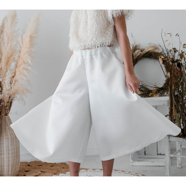WIDE SATIN PANTS