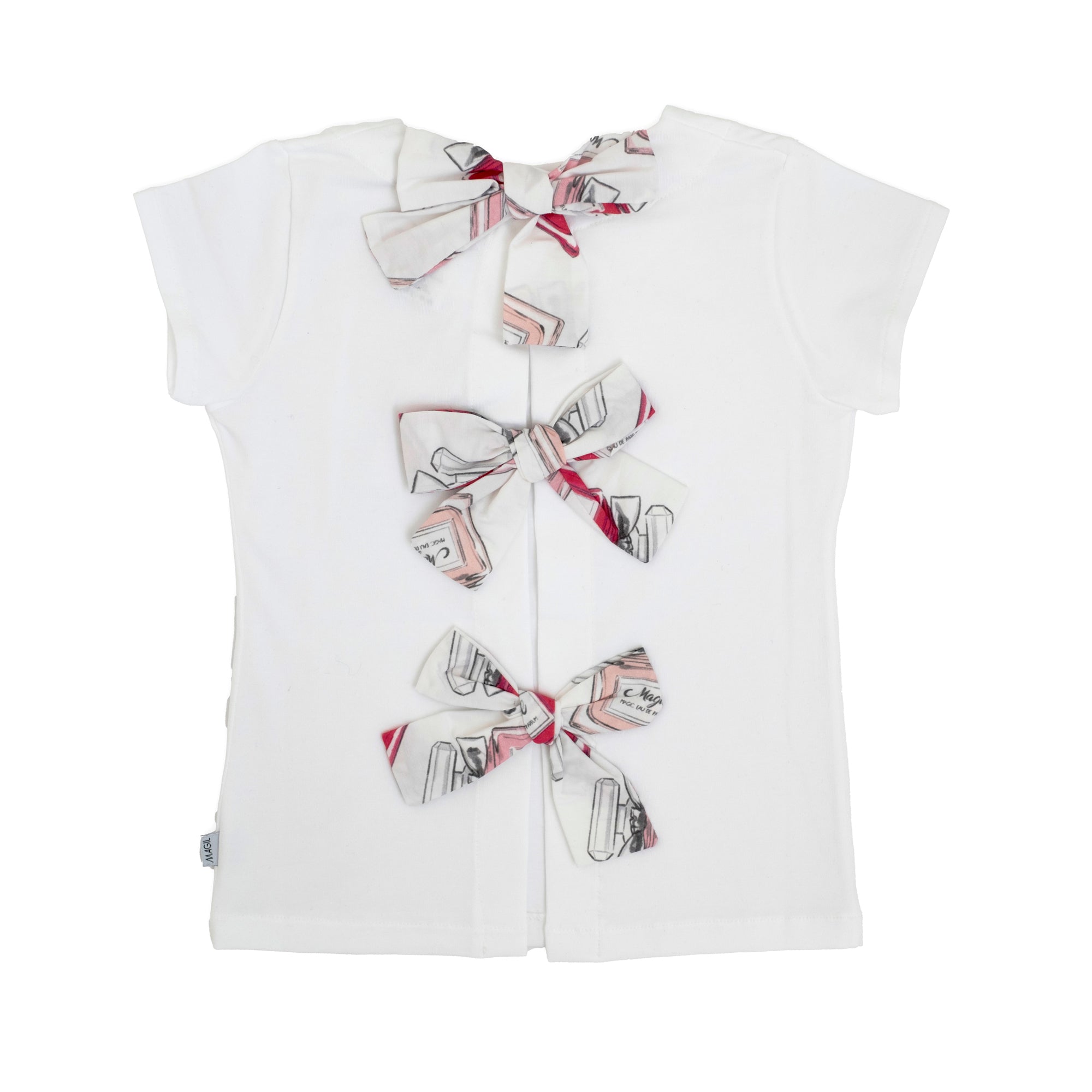 T-SHIRT WITH BOWS ON THE BACK