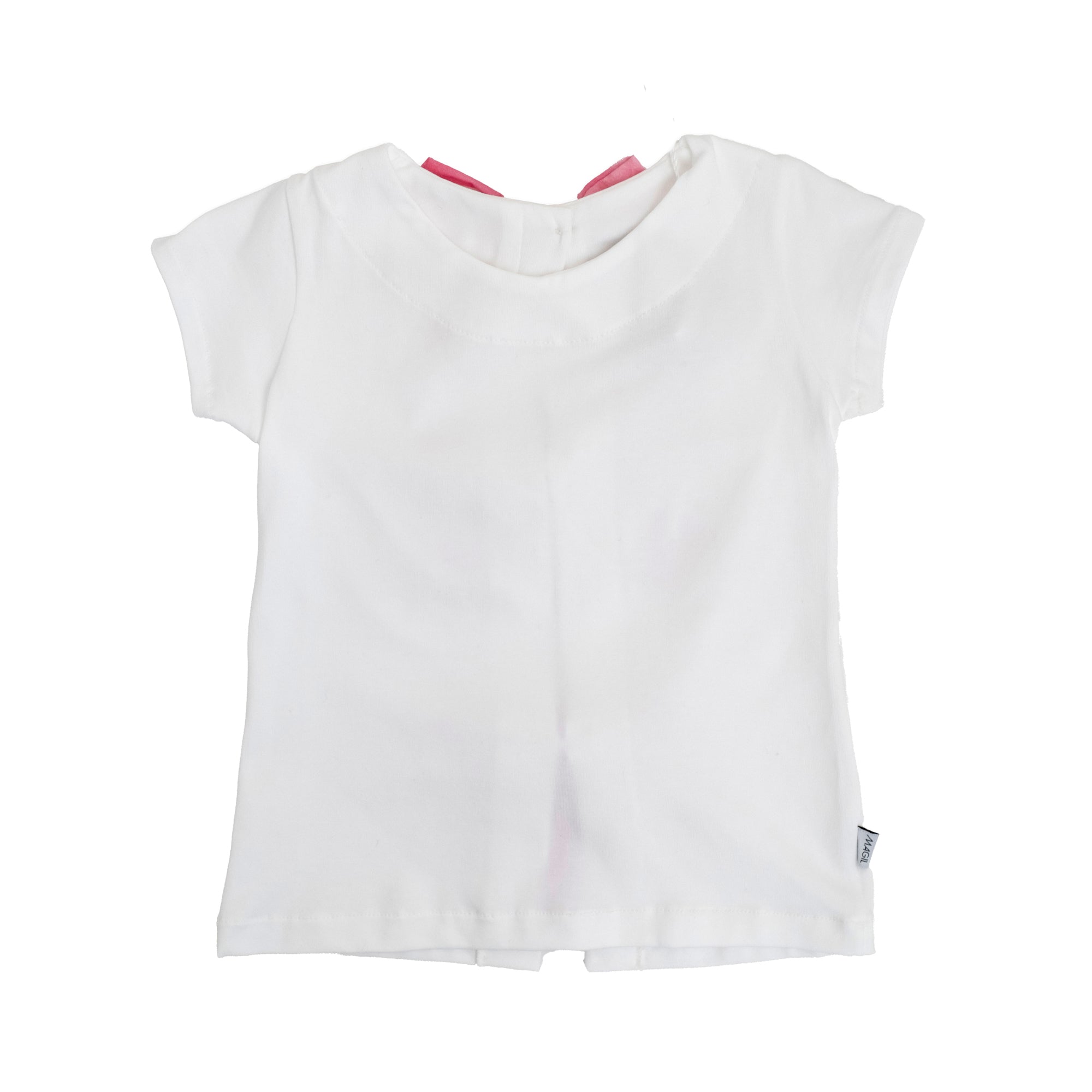 T-SHIRT CON FIOCCHI SUL RETRO