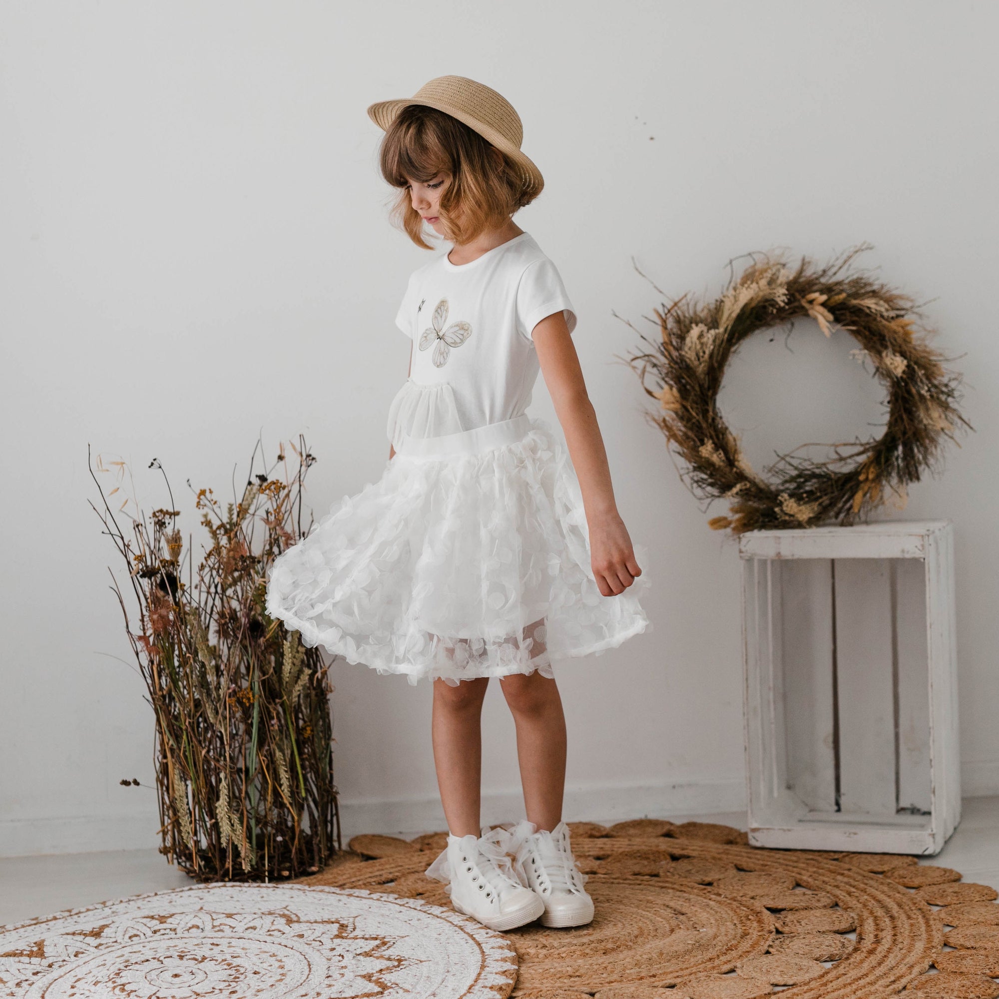 T-SHIRT WITH TUTU BALLET DETAIL