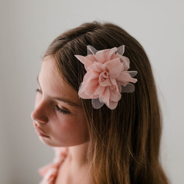 CLIP AVEC FLEUR EN VISCOSE