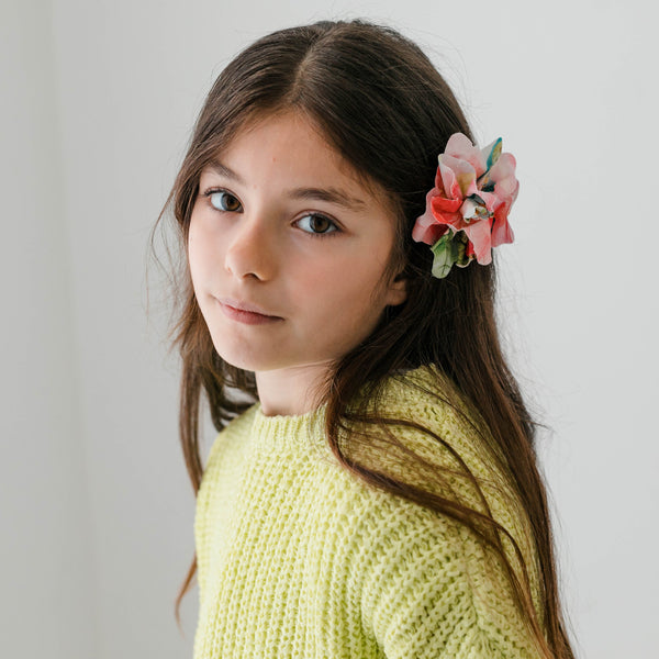 CLIP DE FLEUR EN TISSU FANTASY