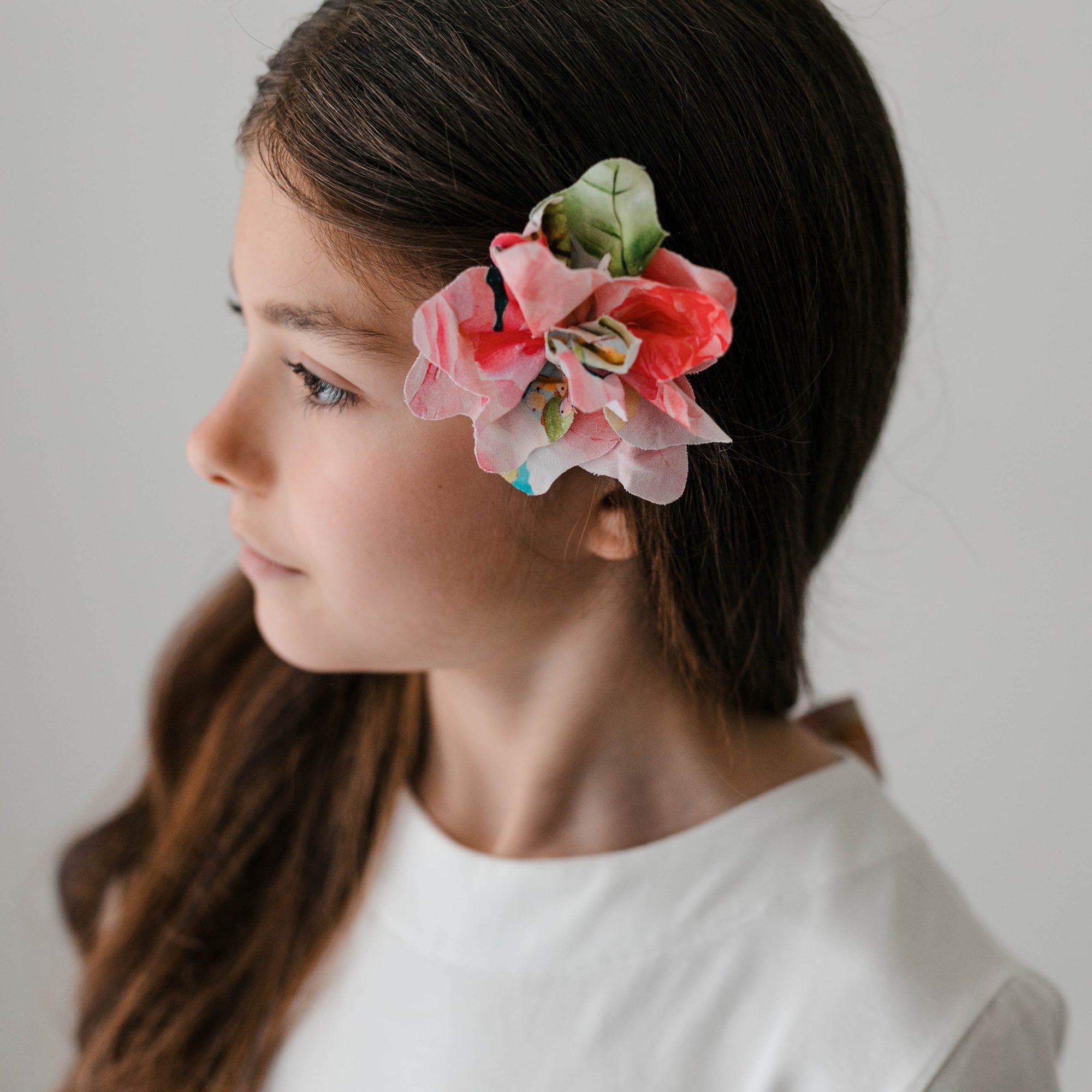 CLIP DE FLEUR EN TISSU FANTASY