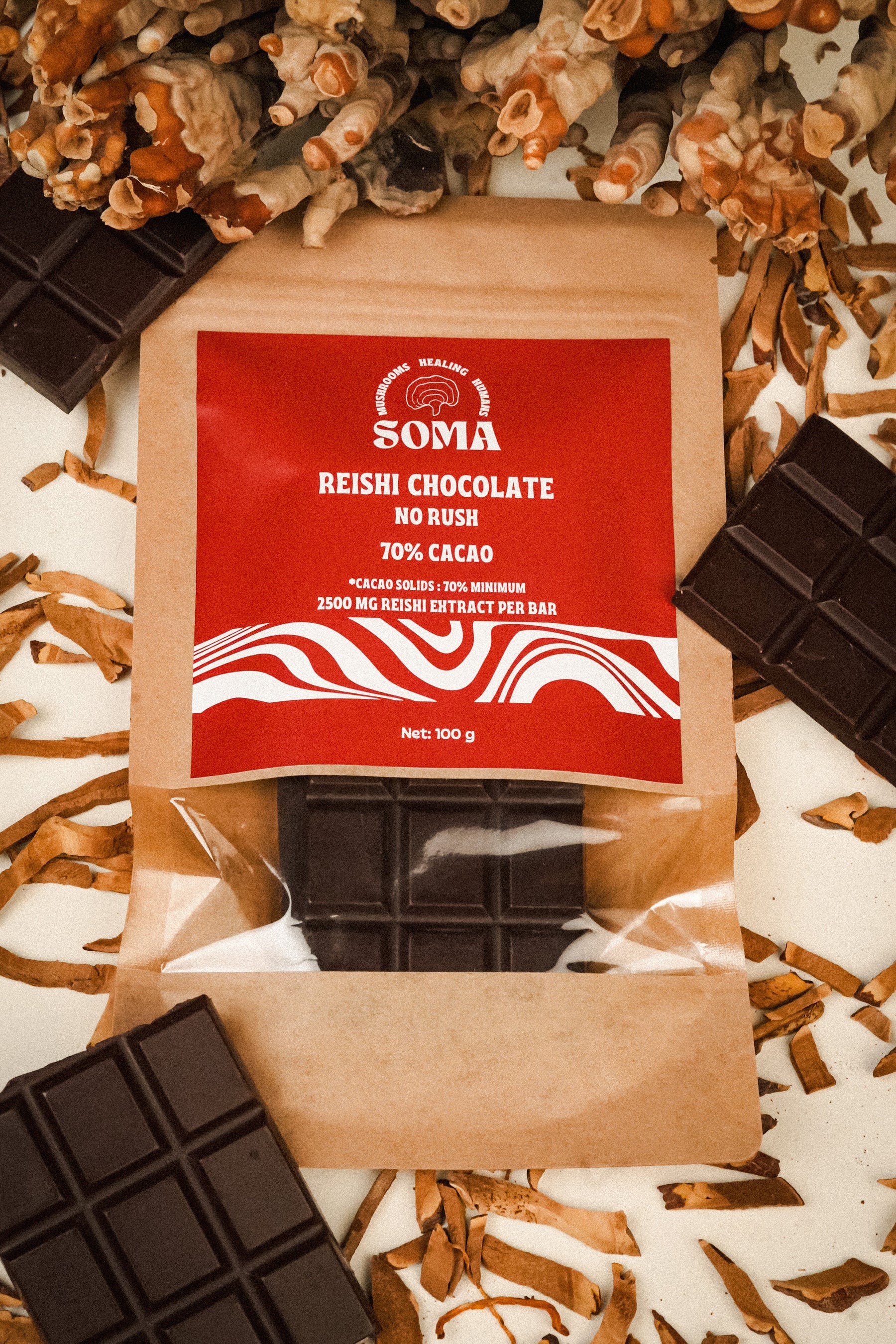 Reishi chocolate bars