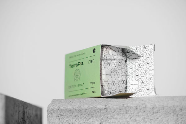 Detox soap with zeolite and sage