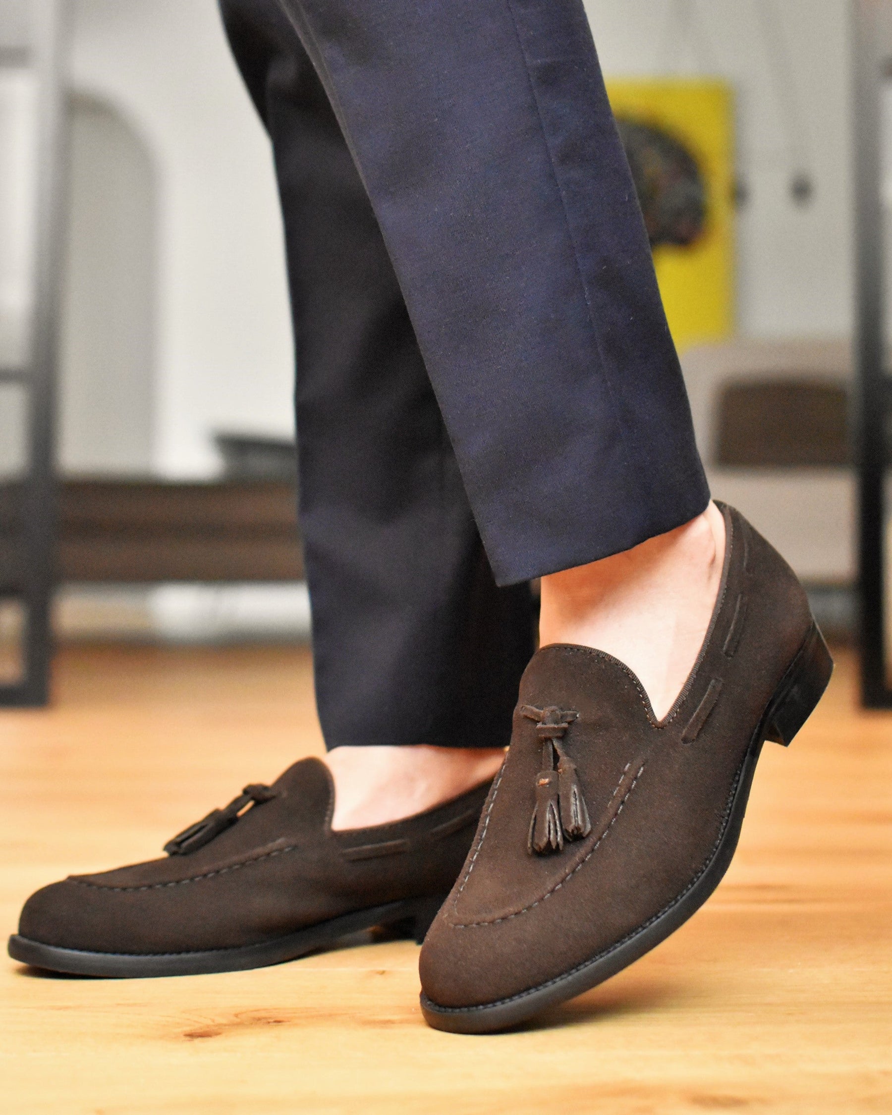 SAVELLETRI - Brown Suede