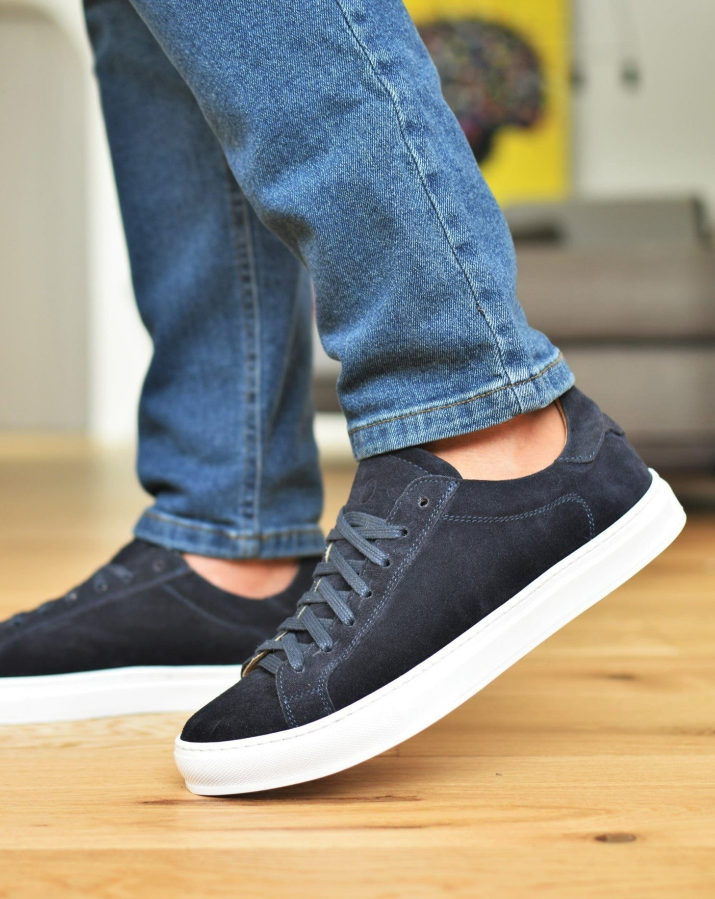 OSTUNI - Navy Suede