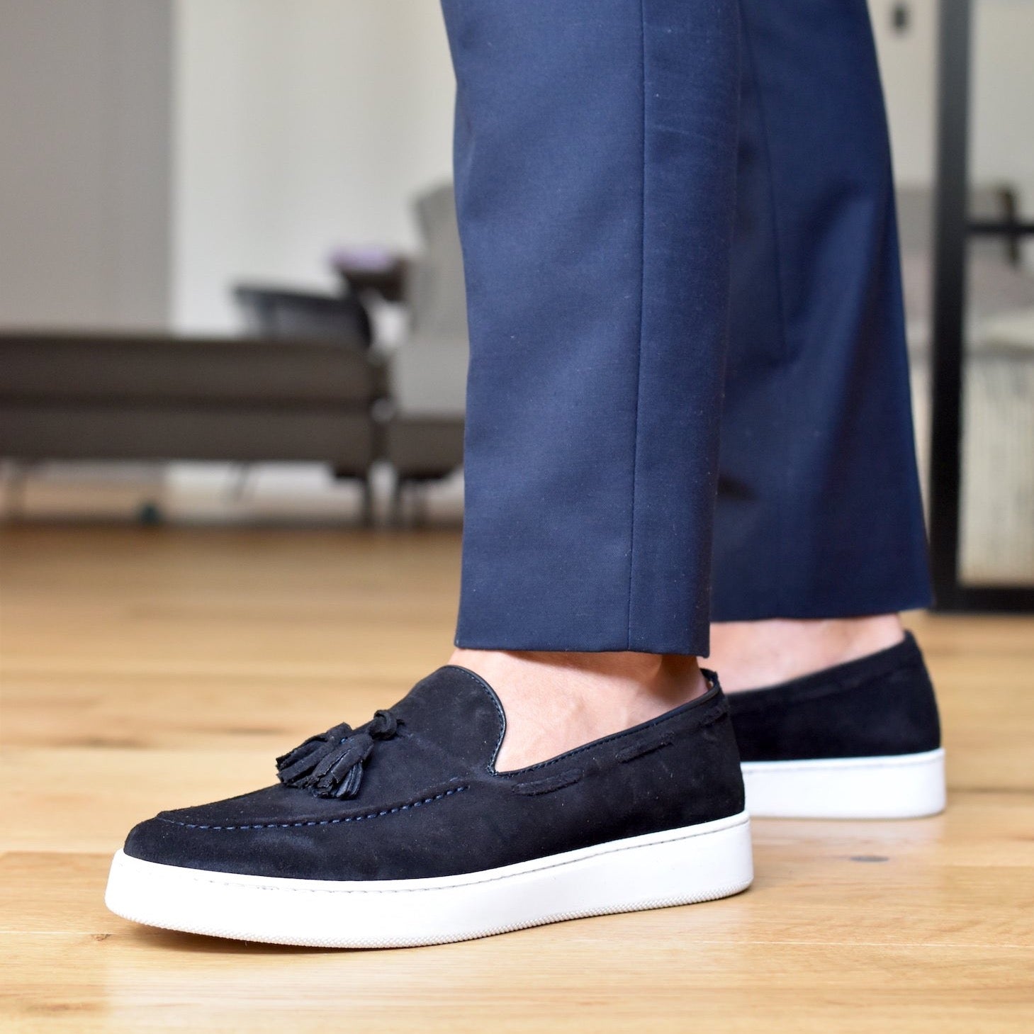 PORTO ROTONDO - Navy Suede