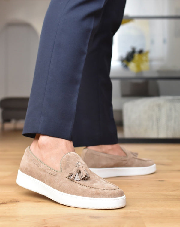 PORTO ROTONDO - Taupe Suede