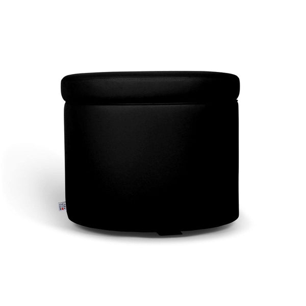 PANDORA 42 ROUND ECO | Pouf Contenitore Rotondo in Ecopelle (4387246342202)