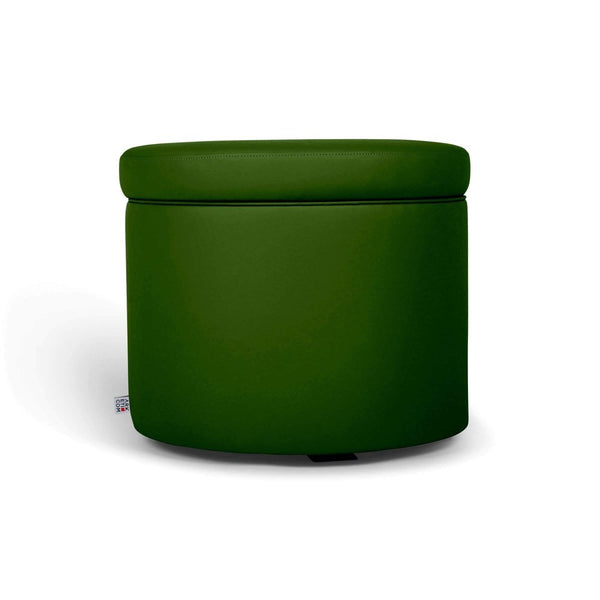 PANDORA 42 ROUND ECO | Pouf Contenitore Rotondo in Ecopelle (4387246342202)