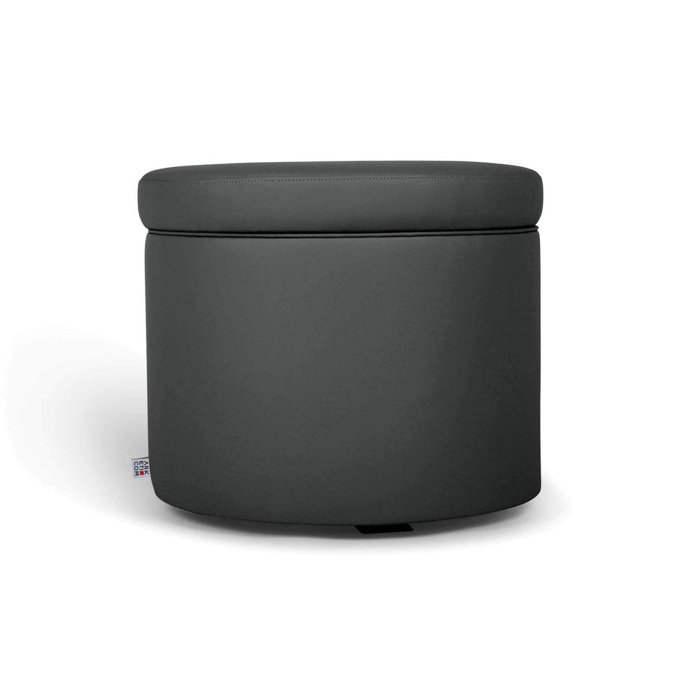 PANDORA 42 ROUND ECO | Pouf Contenitore Rotondo in Ecopelle (4387246342202)