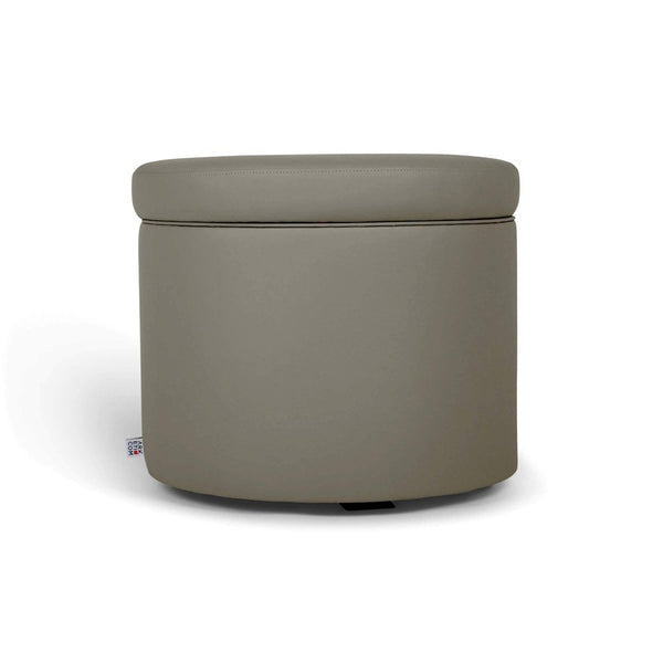 PANDORA 42 ROUND ECO | Pouf Contenitore Rotondo in Ecopelle (4387246342202)