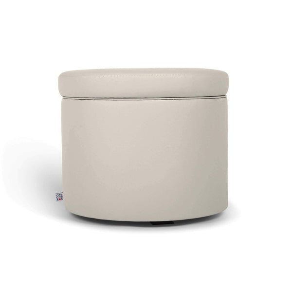 PANDORA 42 ROUND ECO | Pouf Contenitore Rotondo in Ecopelle (4387246342202)