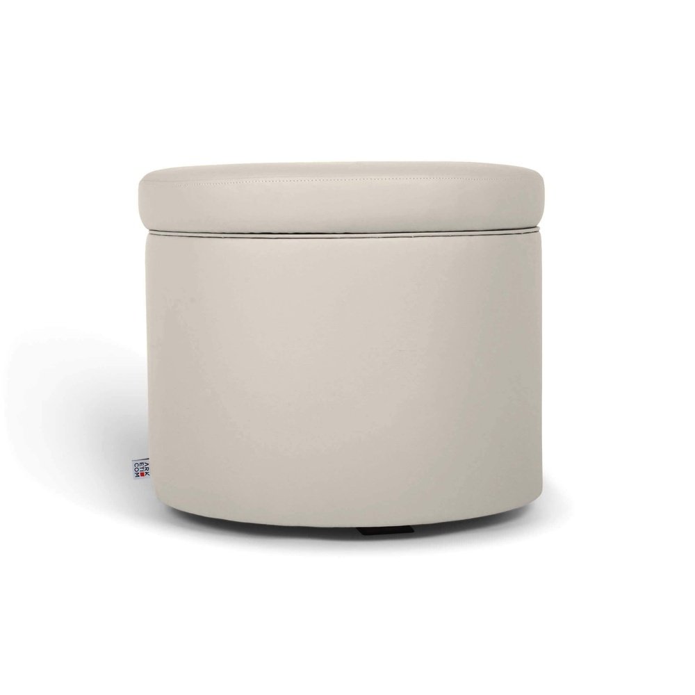 PANDORA 50 ROUND ECO | Pouf Contenitore Rotondo in Ecopelle (4312633180218)