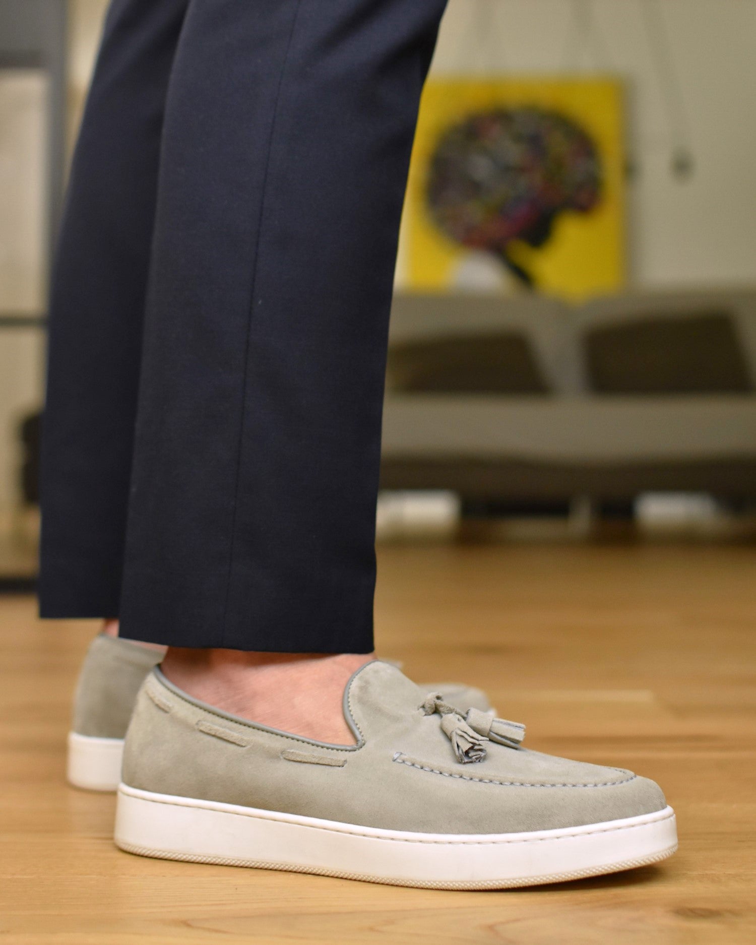 PORTO ROTONDO - Gray Suede