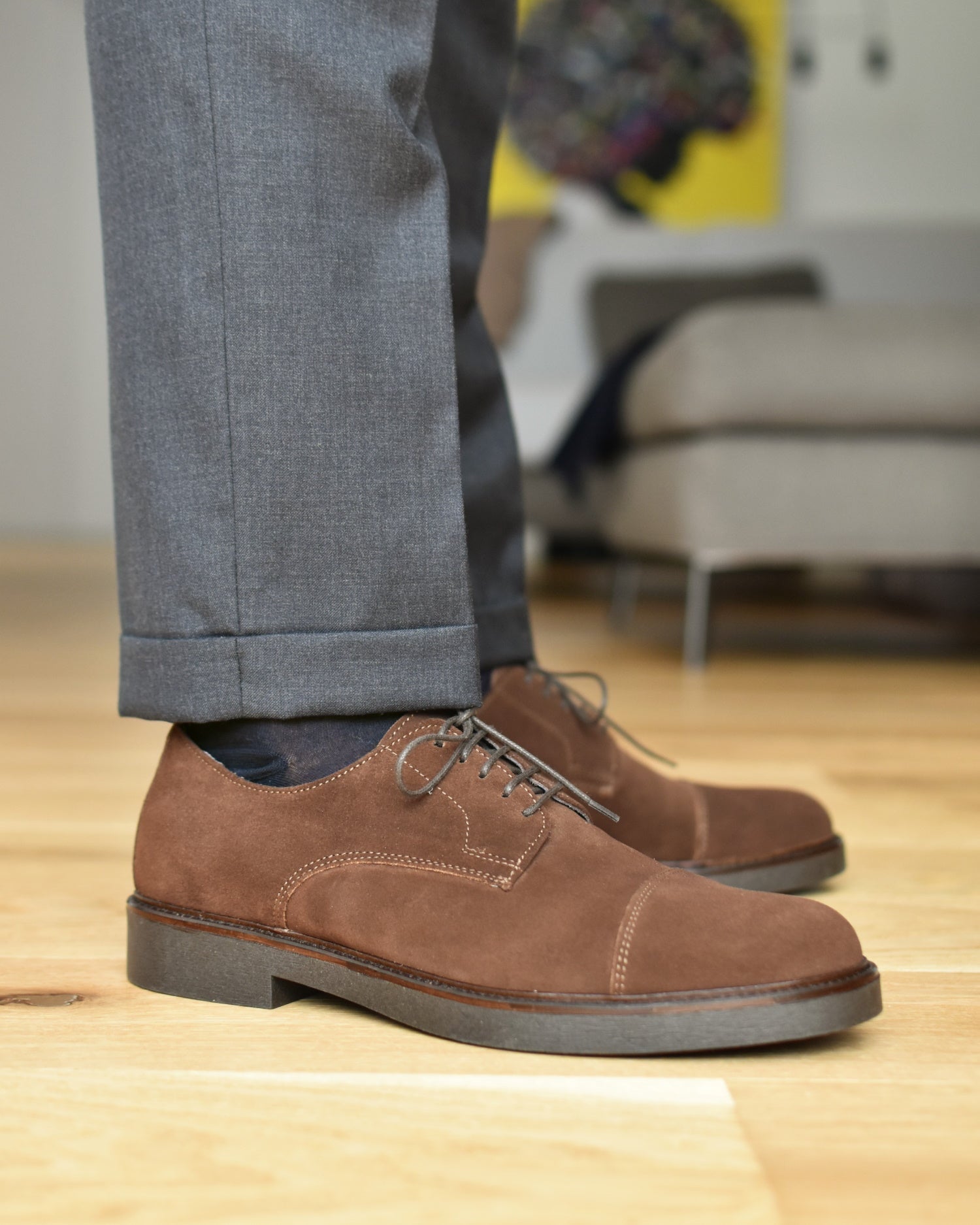 VOGHERA - Brown Suede