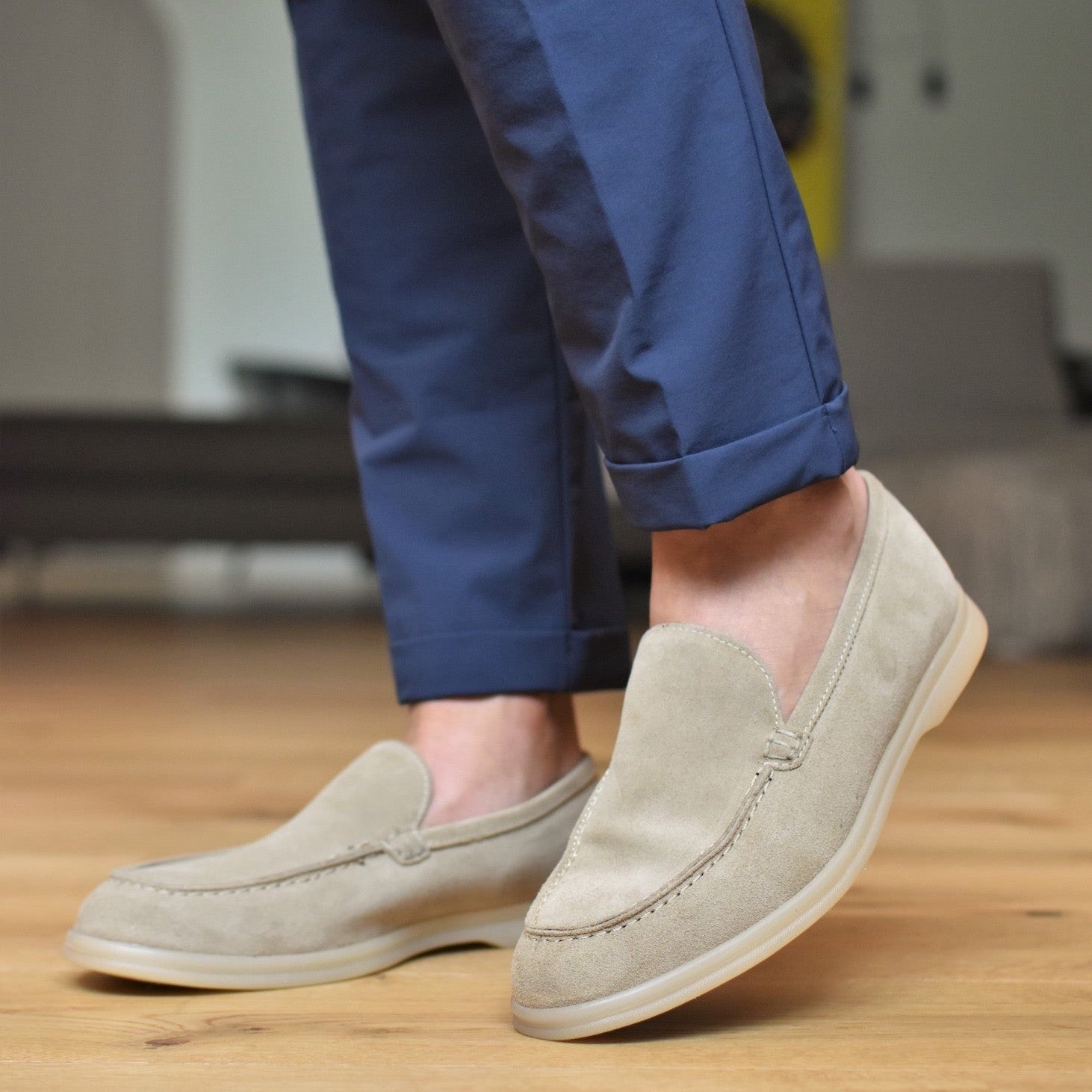 TRANI - Taupe Suede