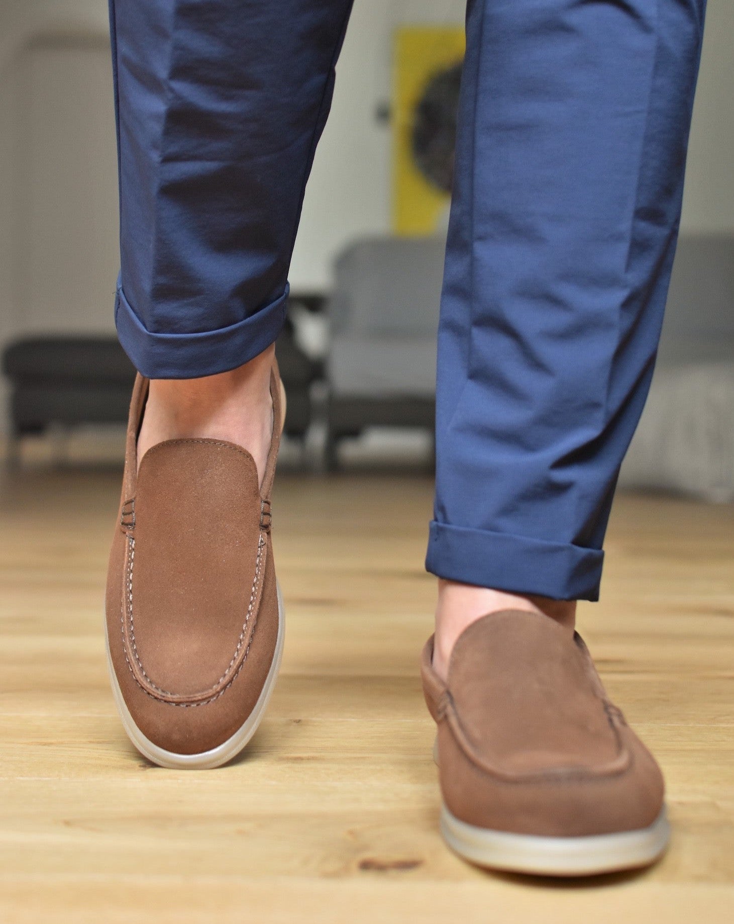 TRANI - Tobak Suede