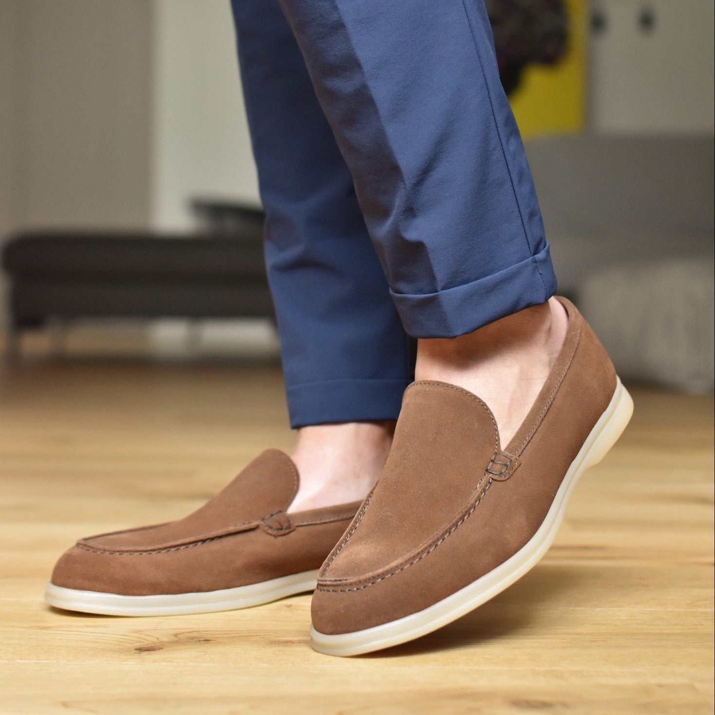 TRANI - Tobak Suede