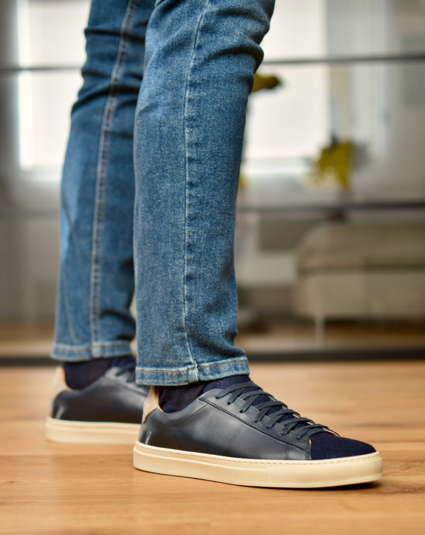 GALLIPOLI - Navy Leather