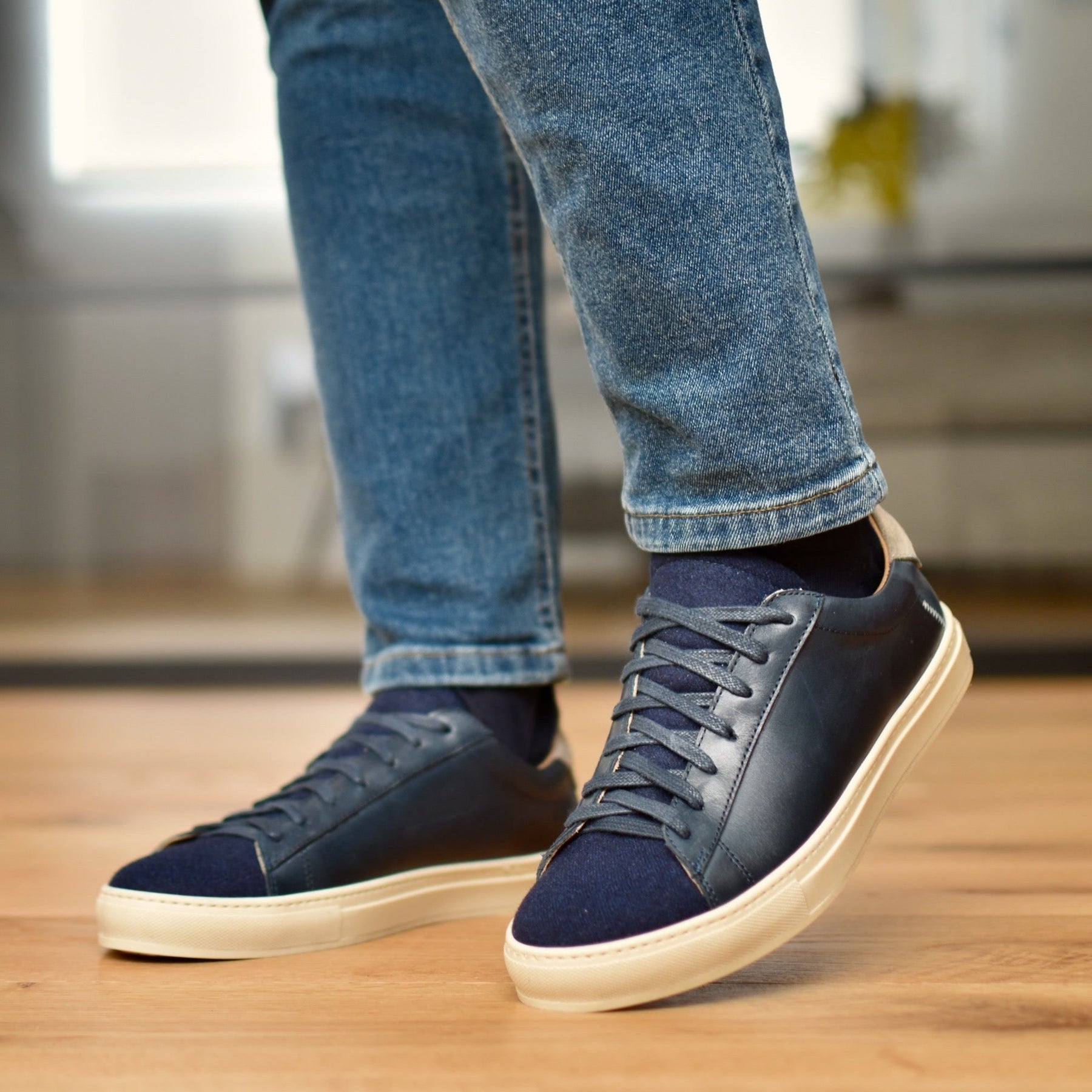 GALLIPOLI - Navy Leather