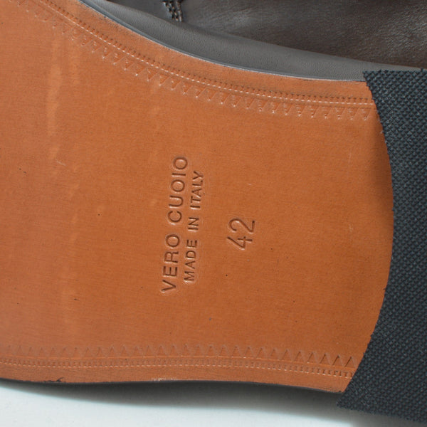 Italy Derby Shoes in brown calfskin with a black buff sole, Piacenza
