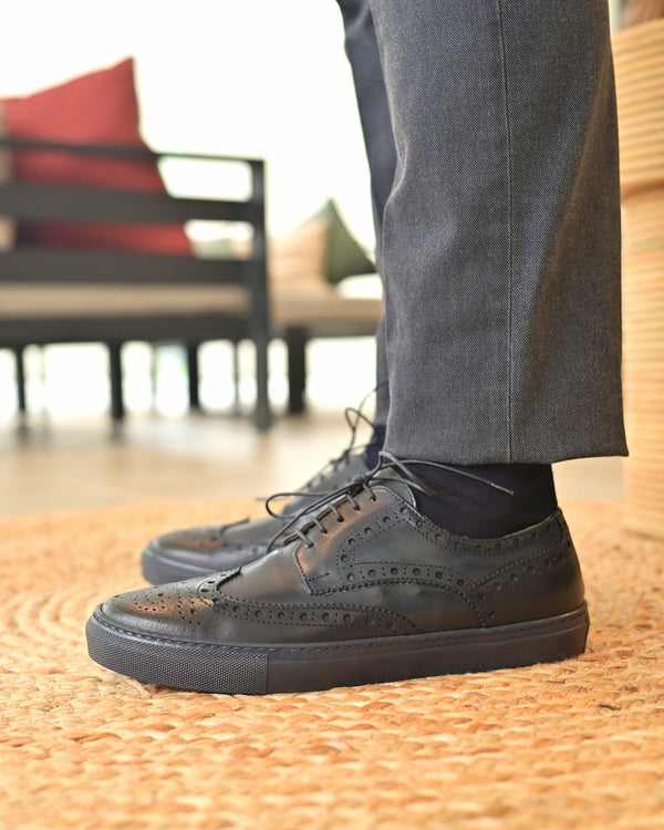 CAPRI - Full Navy Leather