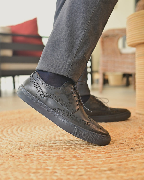 CAPRI - Full Navy Leather