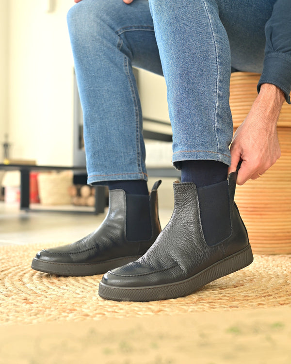 Cortina - Navy Leather