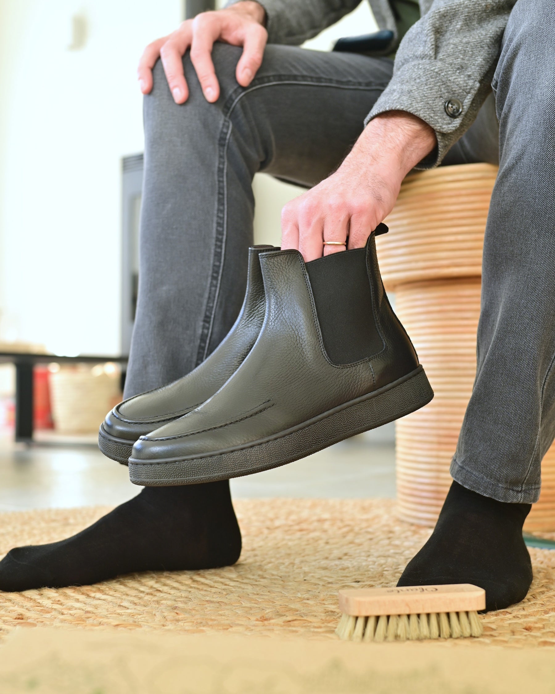 Cortina - Zwart Leer