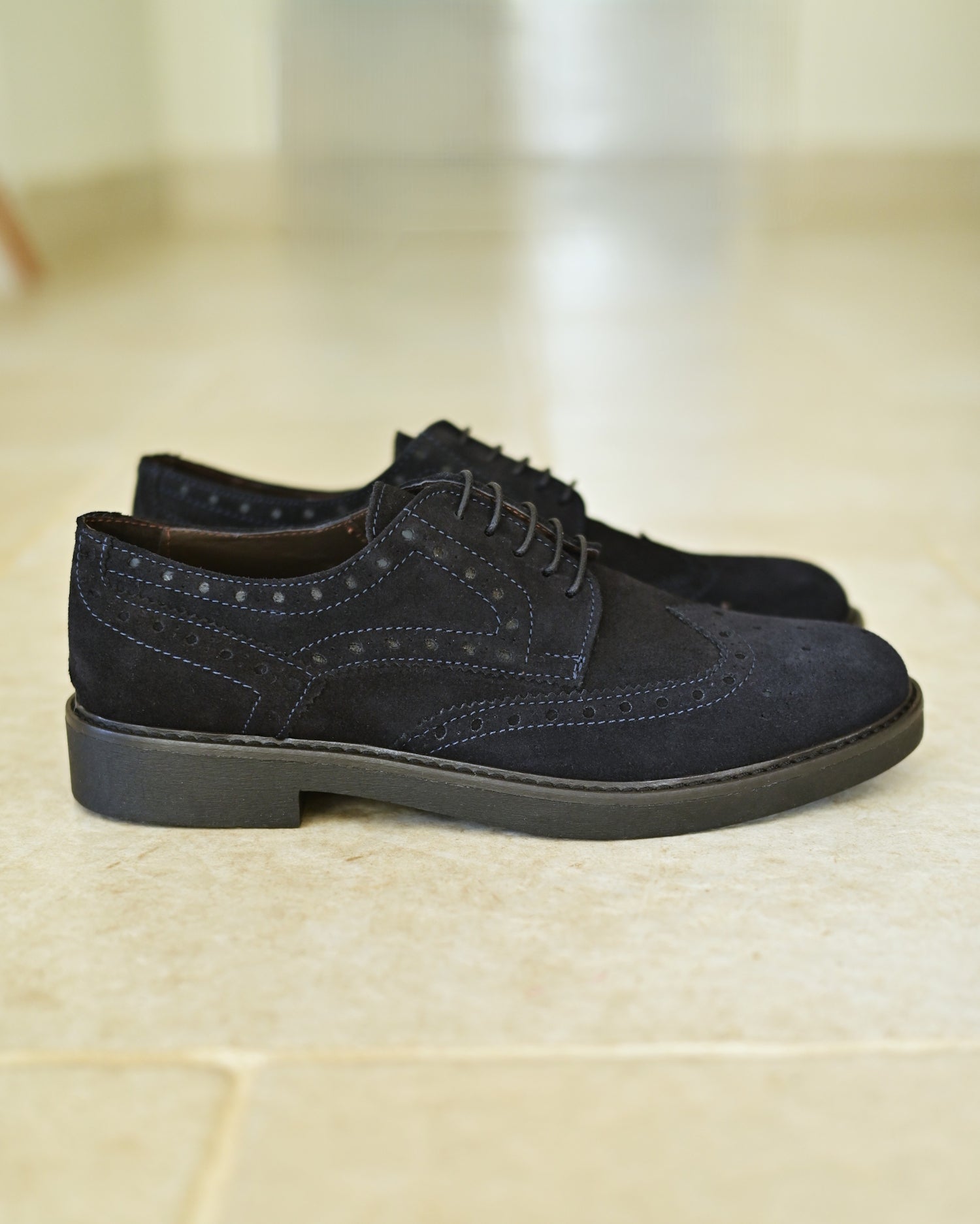 SPOLETO - Navy Suede
