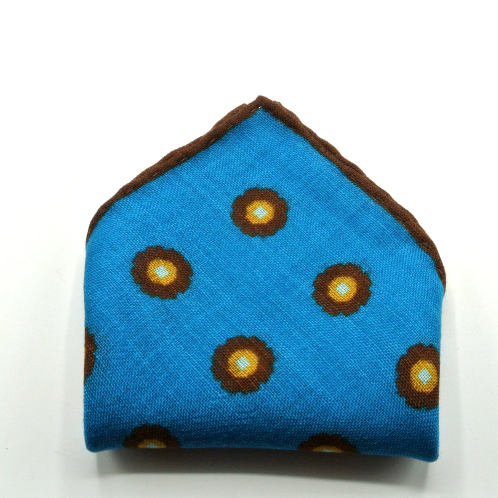 Turquoise pouch in pure wool