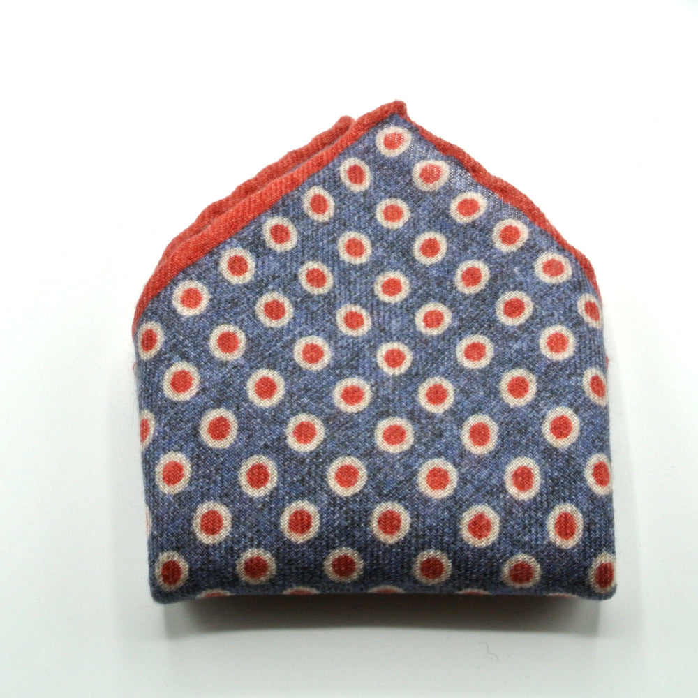 Pochette en denim en pure laine