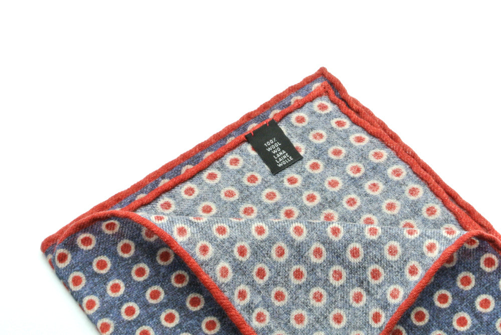 Pochette en denim en pure laine