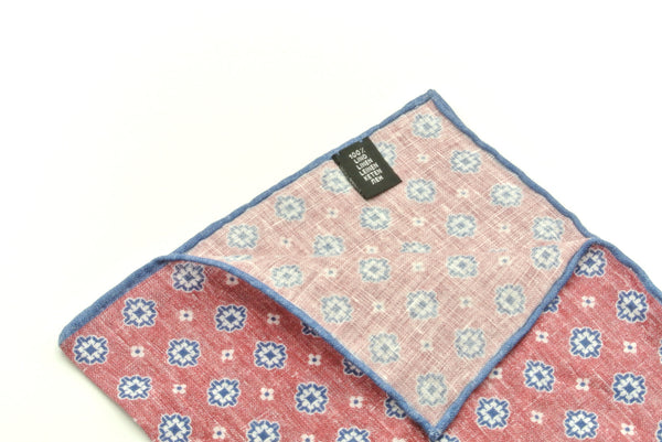 Magenta linen pouch