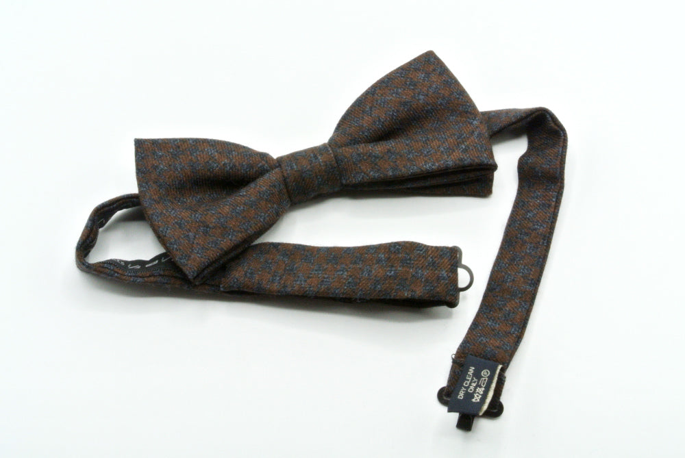 Nœud papillon en laine pure à motifs