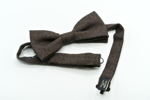 Nœud papillon en laine pure à motifs