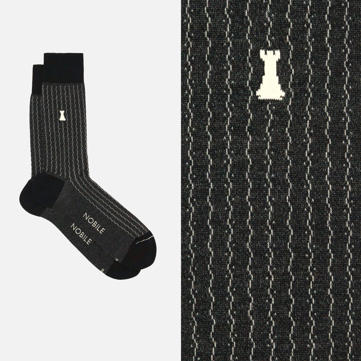 Box of 12 Pairs of Short Men's Socks in Filoscozia® - Tie Design