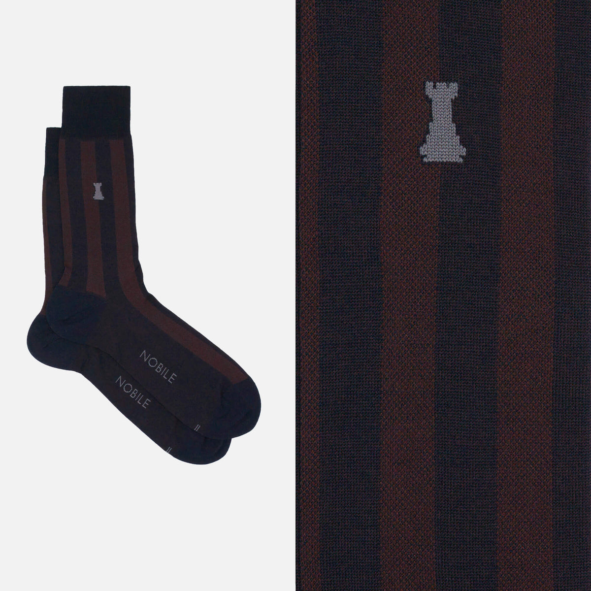 Box of 12 Pairs of Short Men's Socks in Filoscozia® - Tie Design