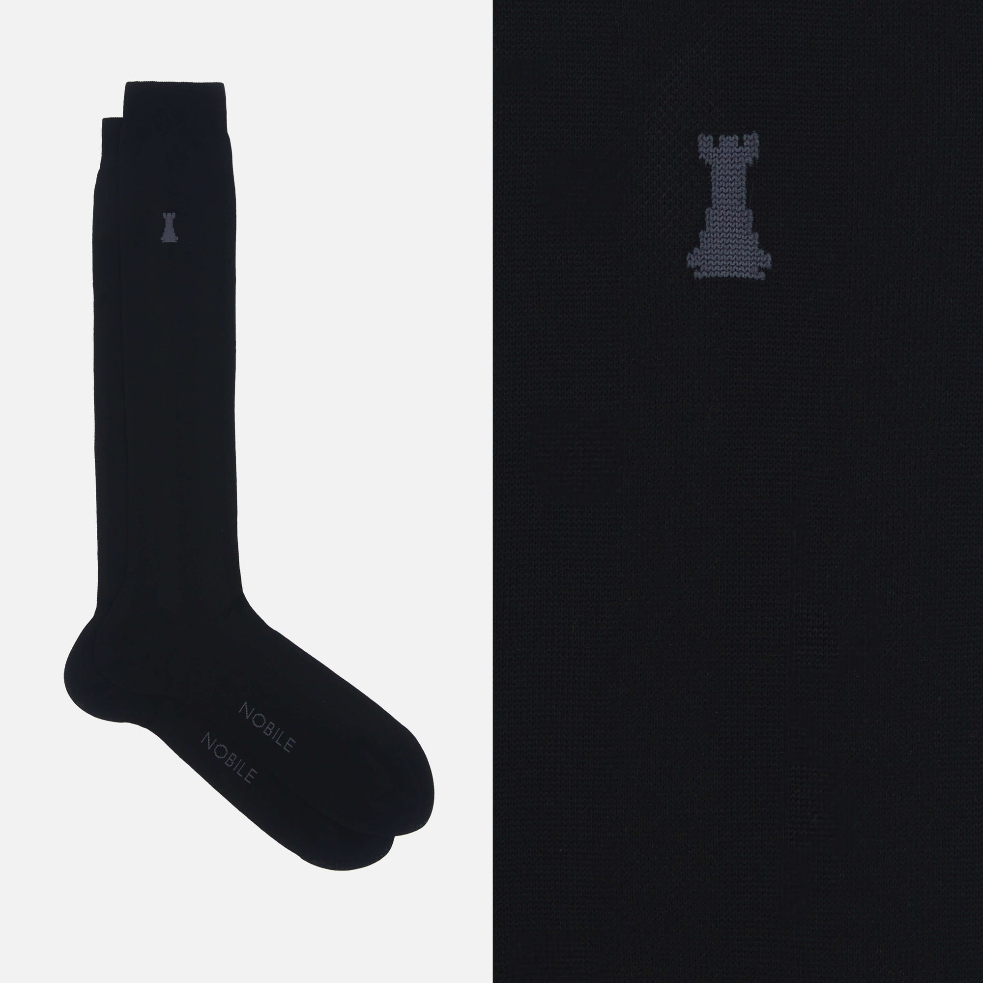 Dante - Calcetines largos de hombre de canalé en Filoscozia®