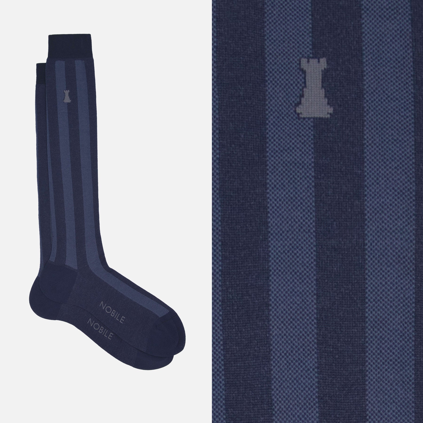 Dante - Calcetines largos de hombre de canalé en Filoscozia®