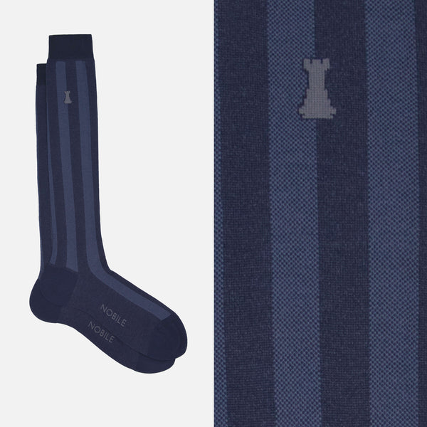 Dante - Calcetines largos de hombre de canalé en Filoscozia®