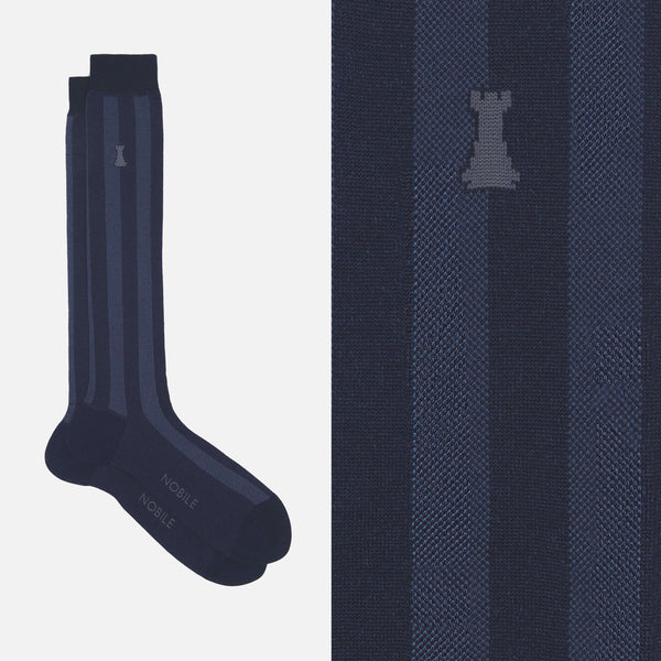 Dante - Calcetines largos de hombre de canalé en Filoscozia®