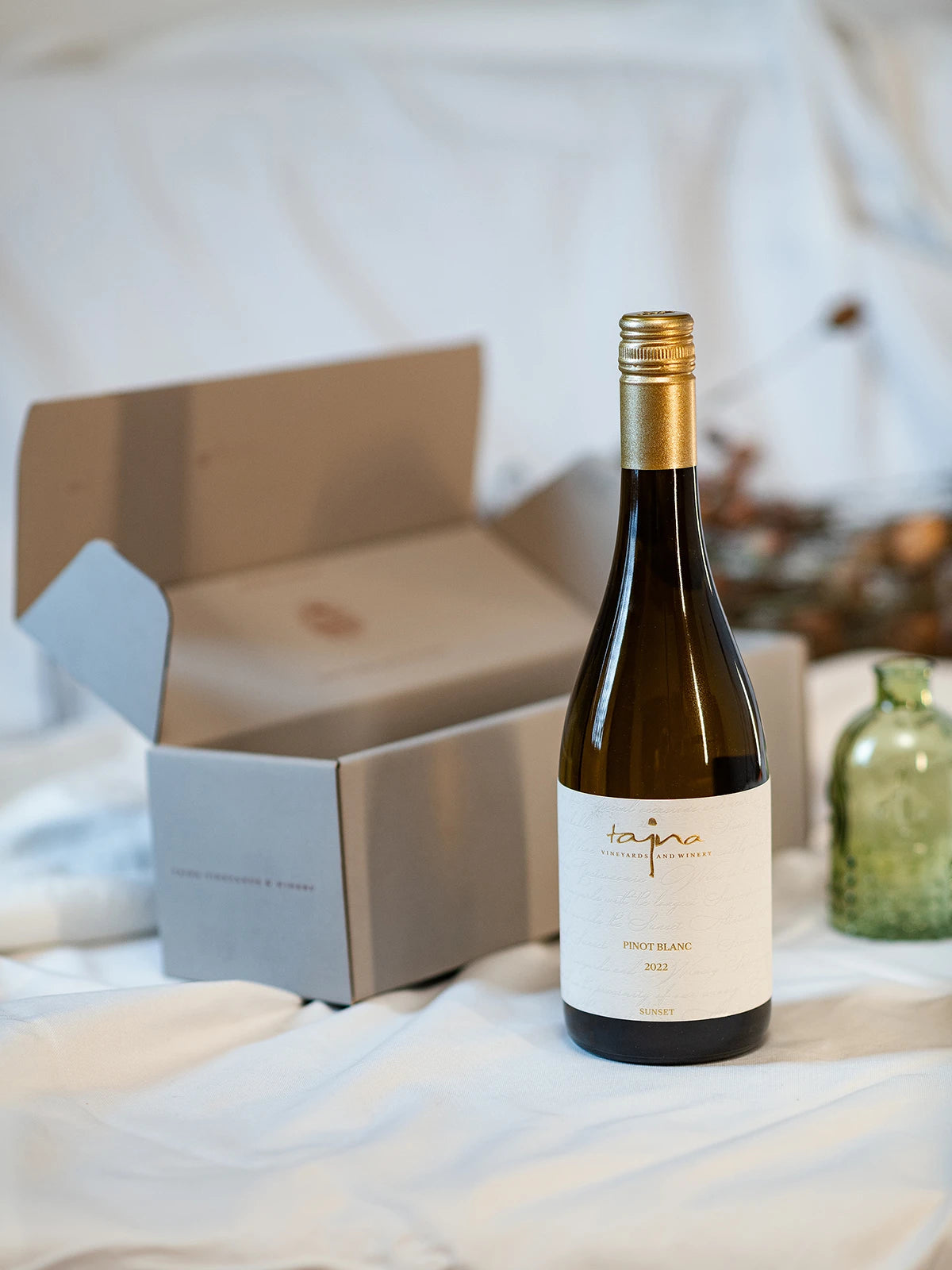 Pinot Blanc z kolekcie SUNSET v darčekovej kazete, biele víno, darček